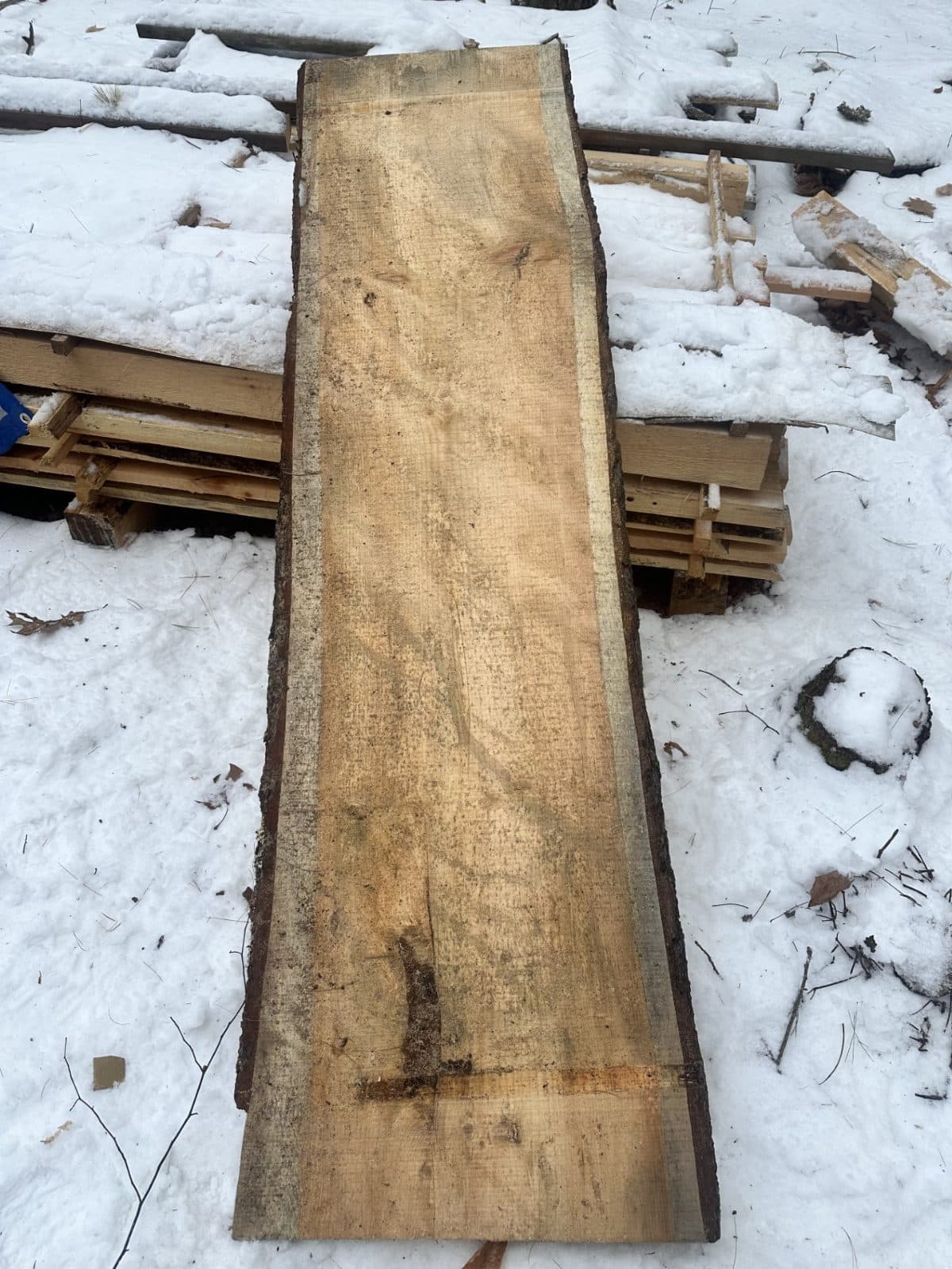 LIVE EDGE PINE BOARD 2" THICK - $60