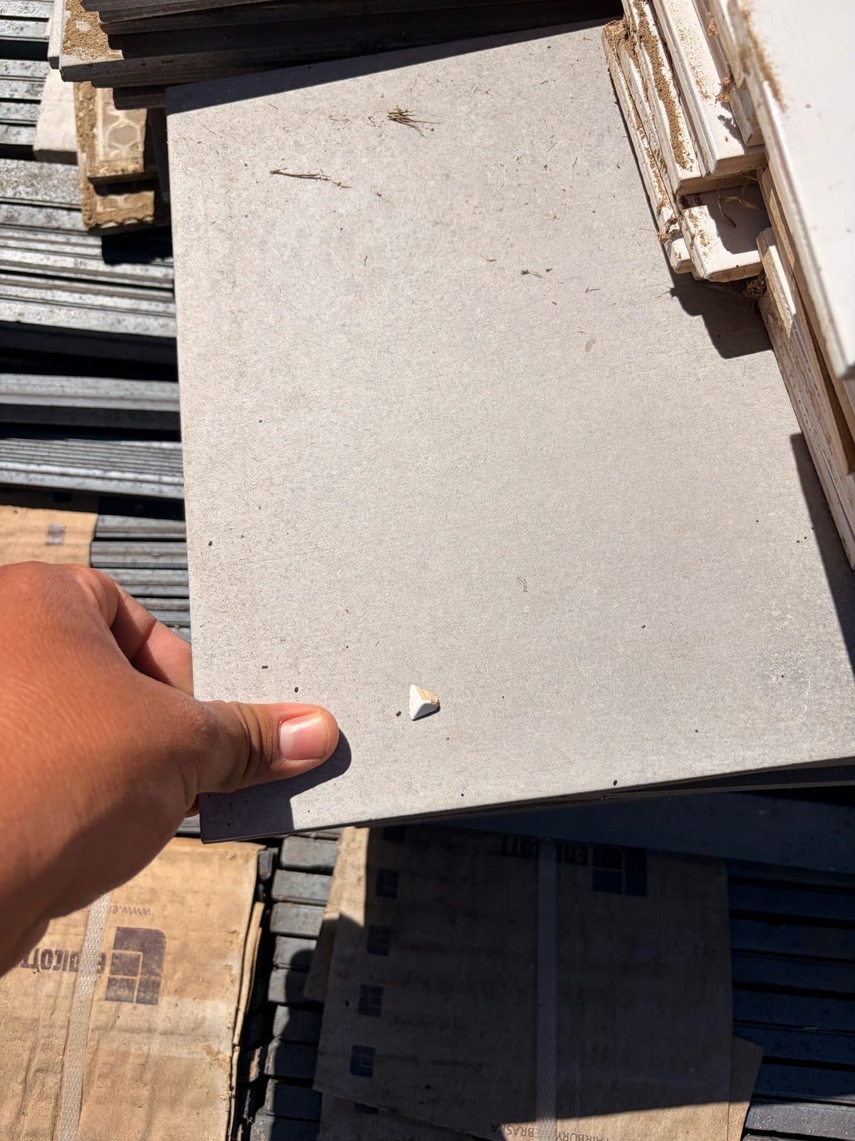 Palette of tile