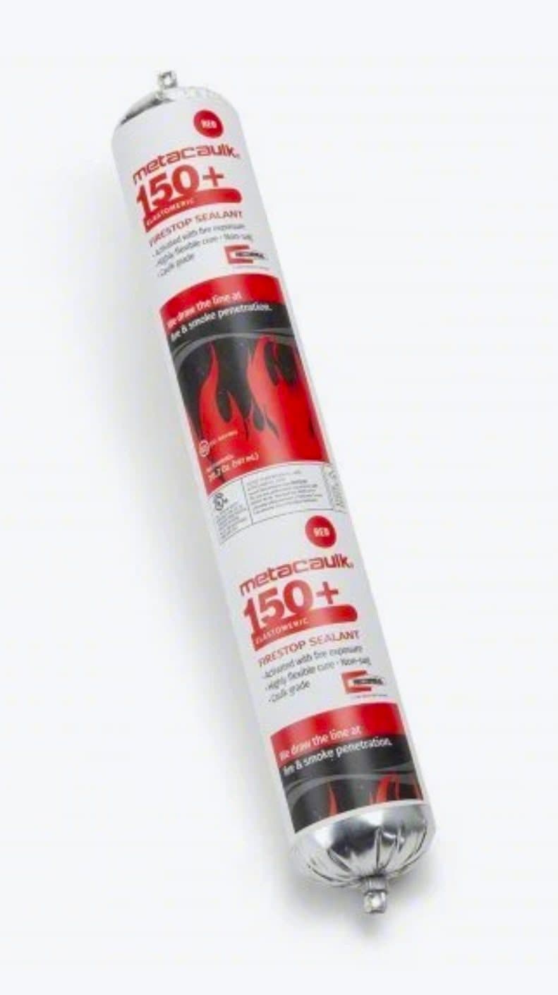 Metacaulk 150+ Firestop Sealant- Red 20.2 oz Foil Pack (Sausage), Full Case of 12 2