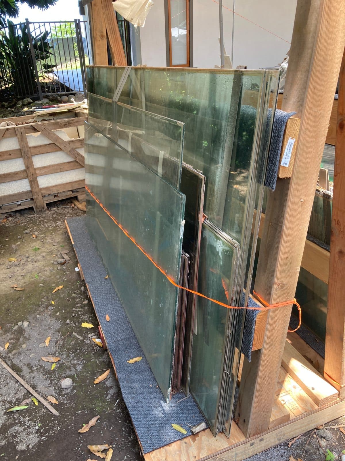 36 pieces of large door glass 2