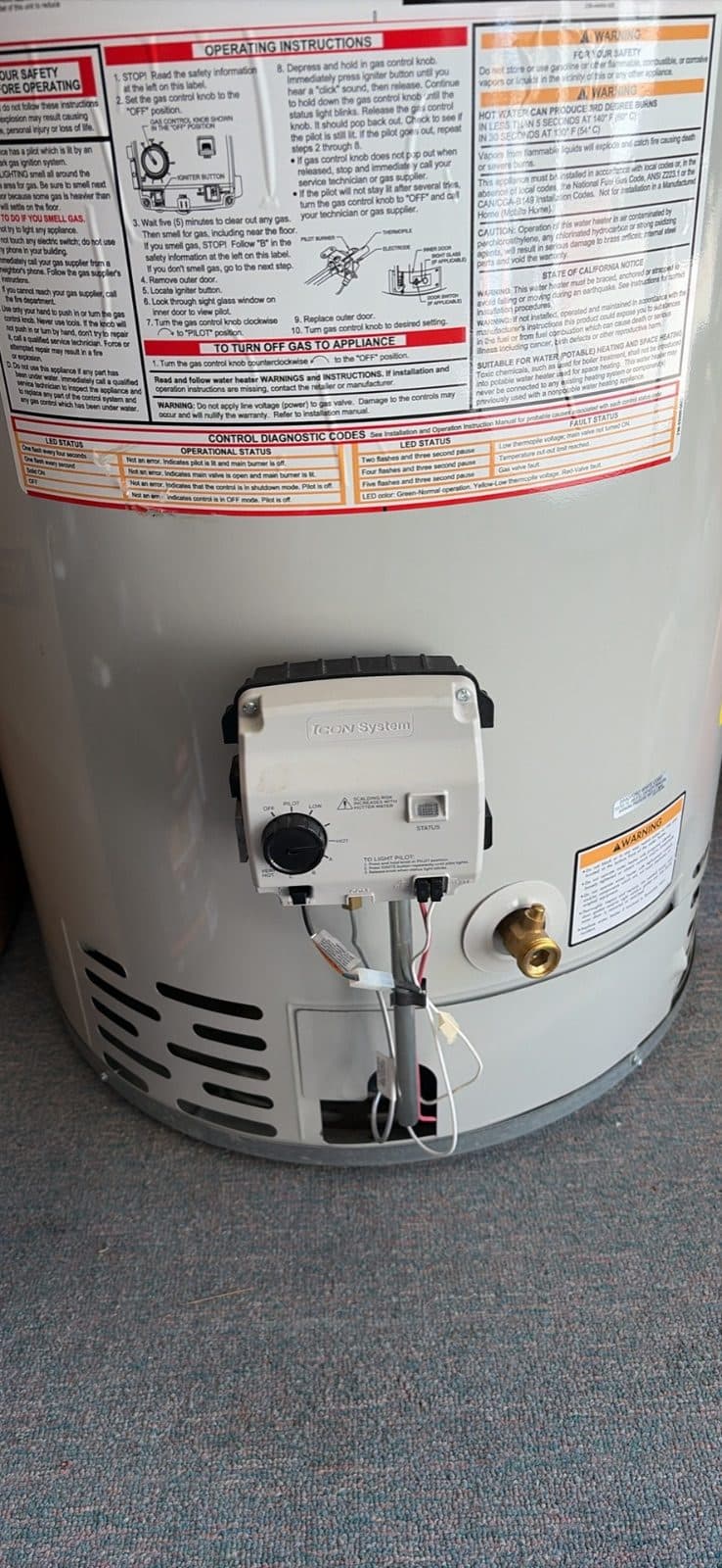 Natural Gas Bradford/White Hot Water Heater 4