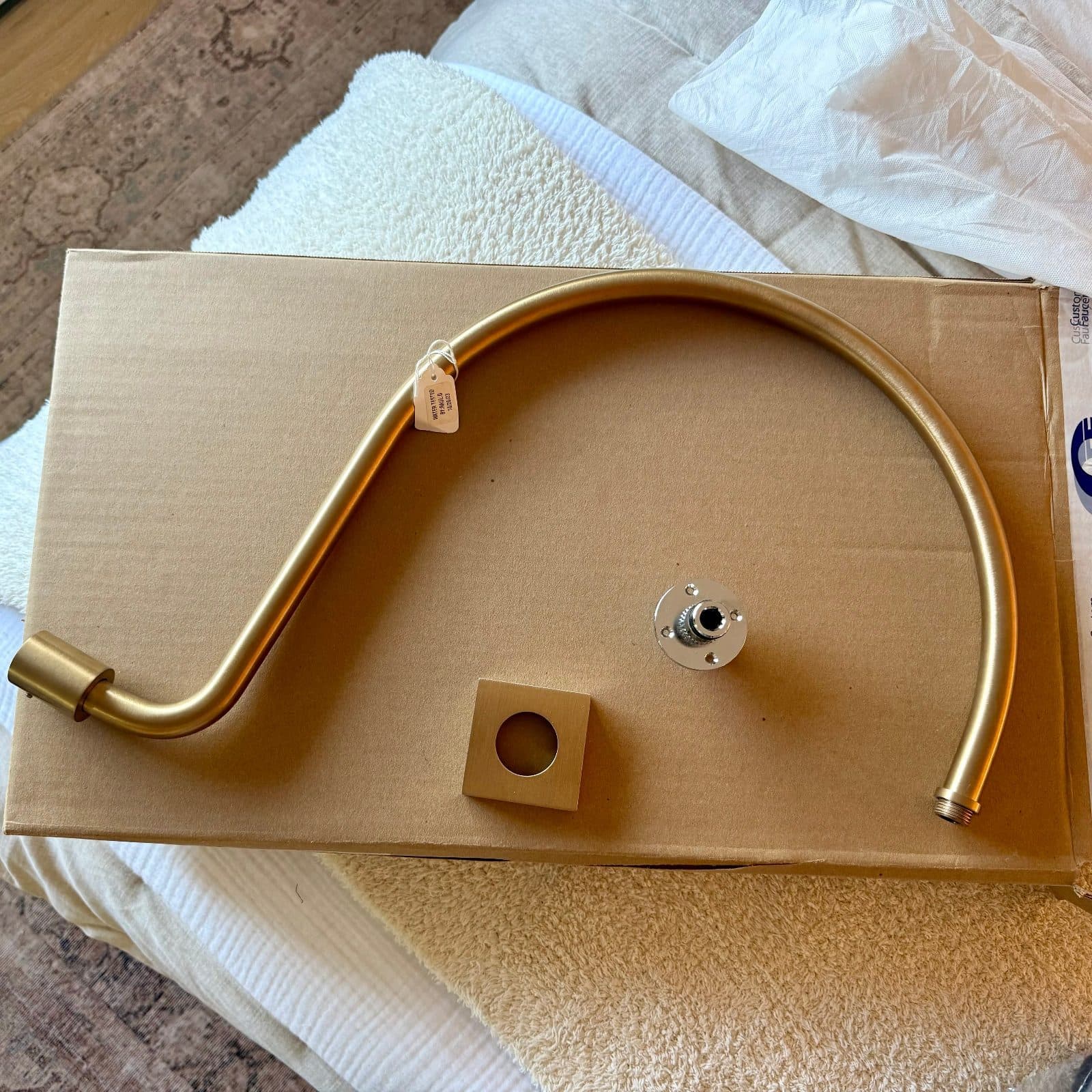 Curved Shower Arm - Satin Bronze - CALIFORNIA FAUCETS