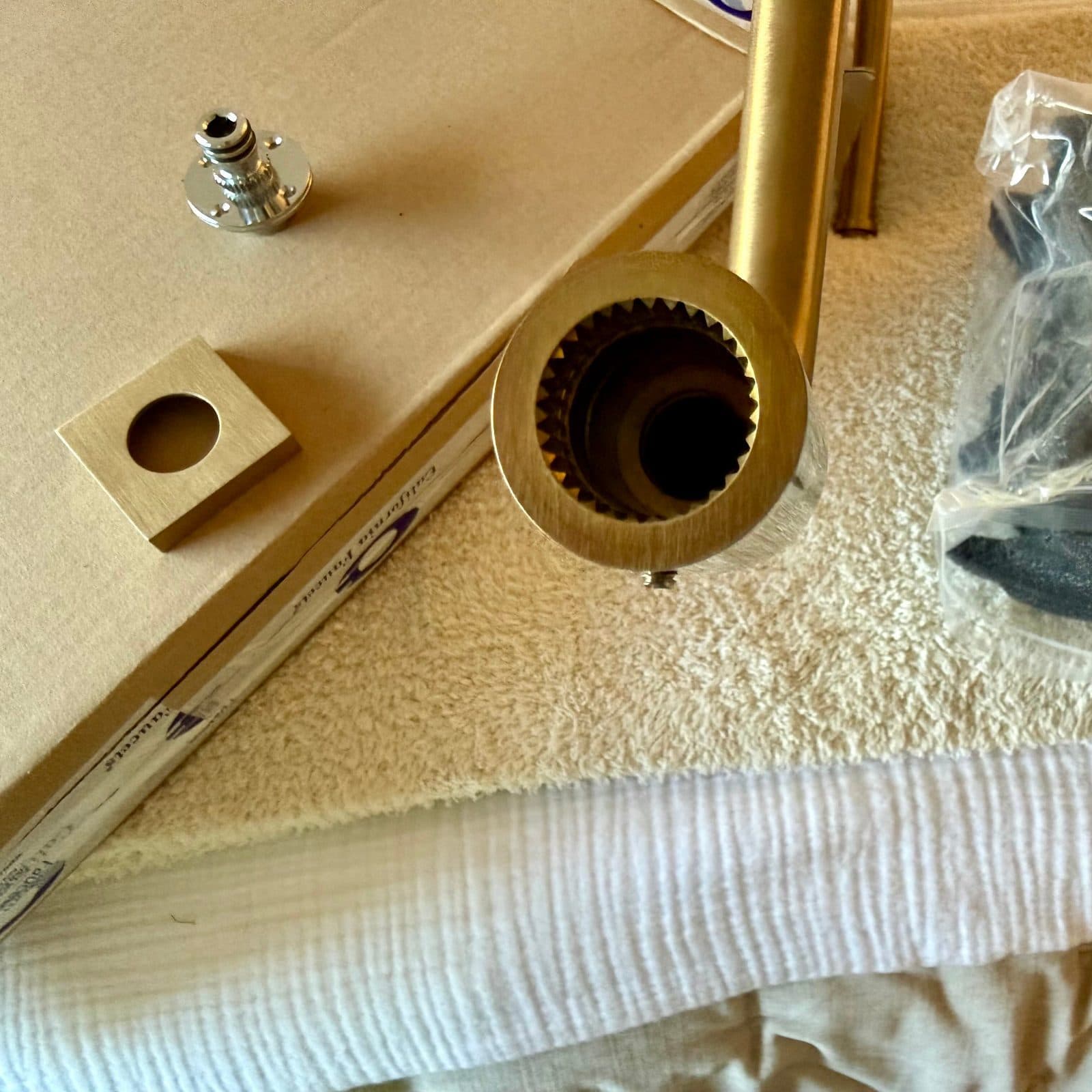 Curved Shower Arm - Satin Bronze - CALIFORNIA FAUCETS 2