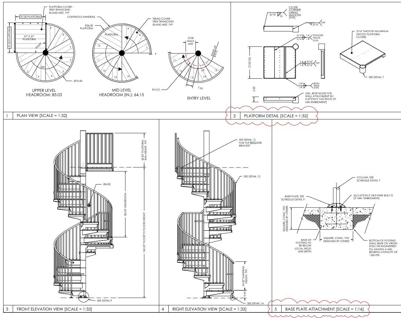 Paragon Aluminum Spiral Staircase 2