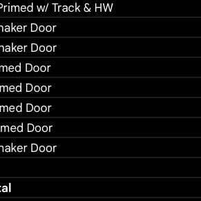 Lot of 12 New Interior Doors - 5-Panel Shaker (Primed & Frosted Glass) 2