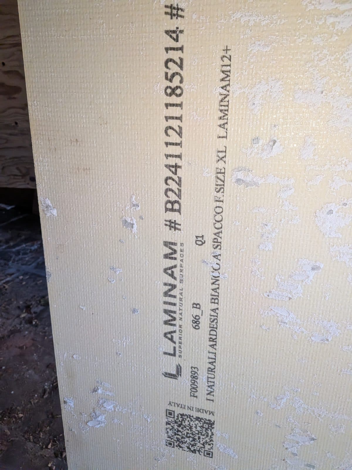 Authenticated Italian Laminam Ardesia Bianco slabs 3