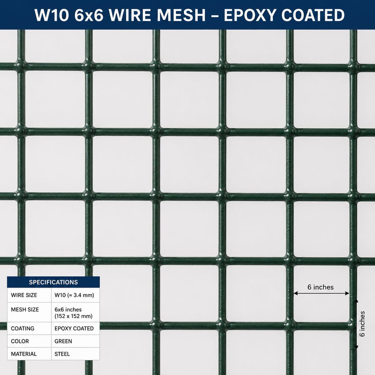 Epoxy coated wire mesh 2