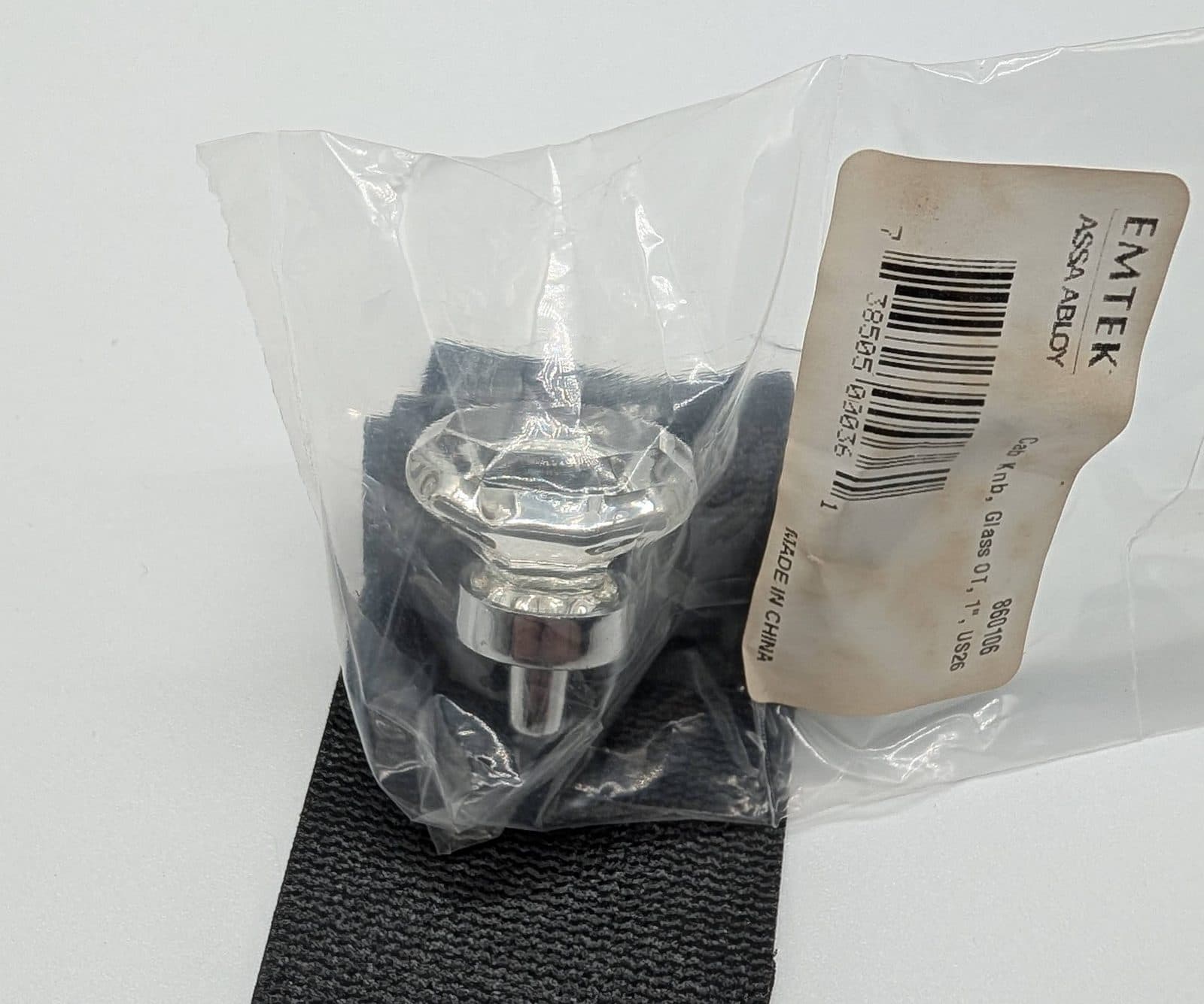 EMTEK Old Town Glass Knob (US26) 1"