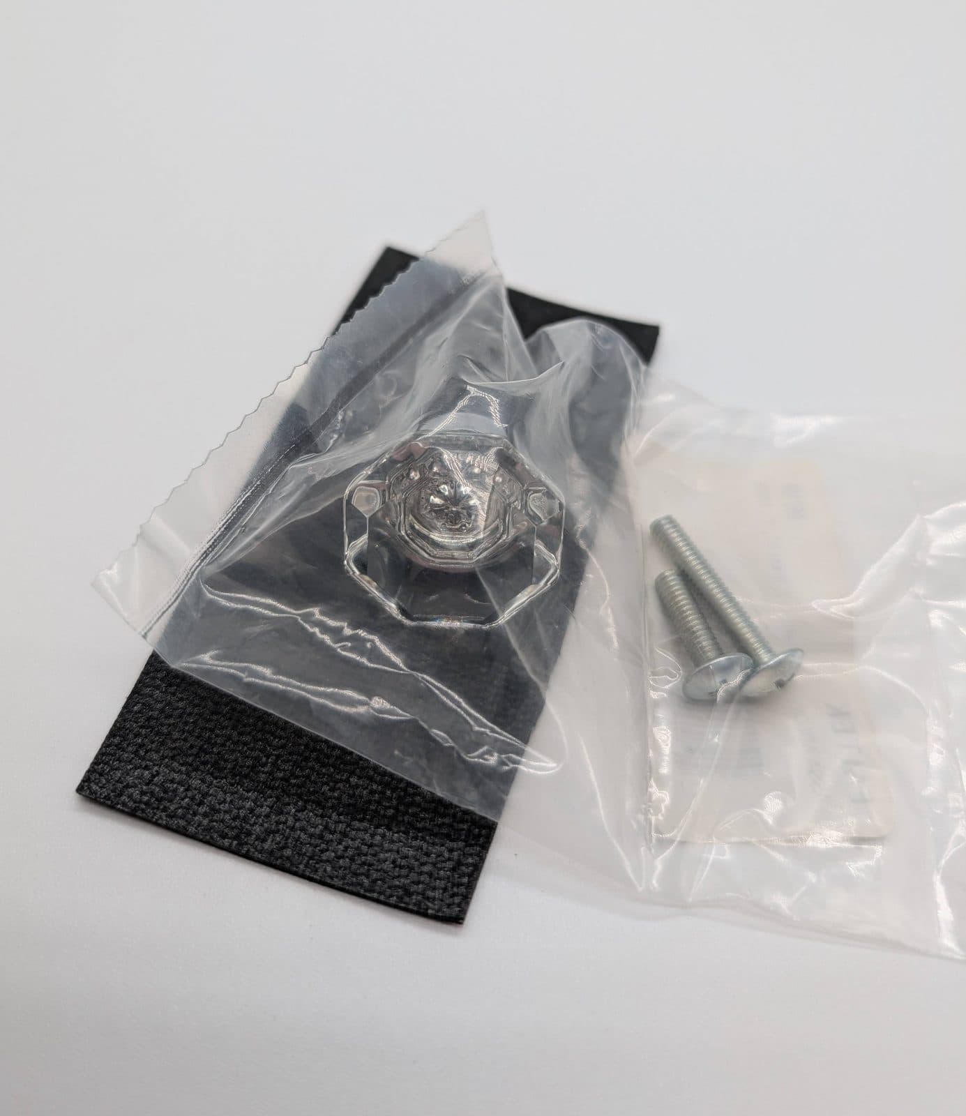 EMTEK Old Town Glass Knob (US26) 1" 2