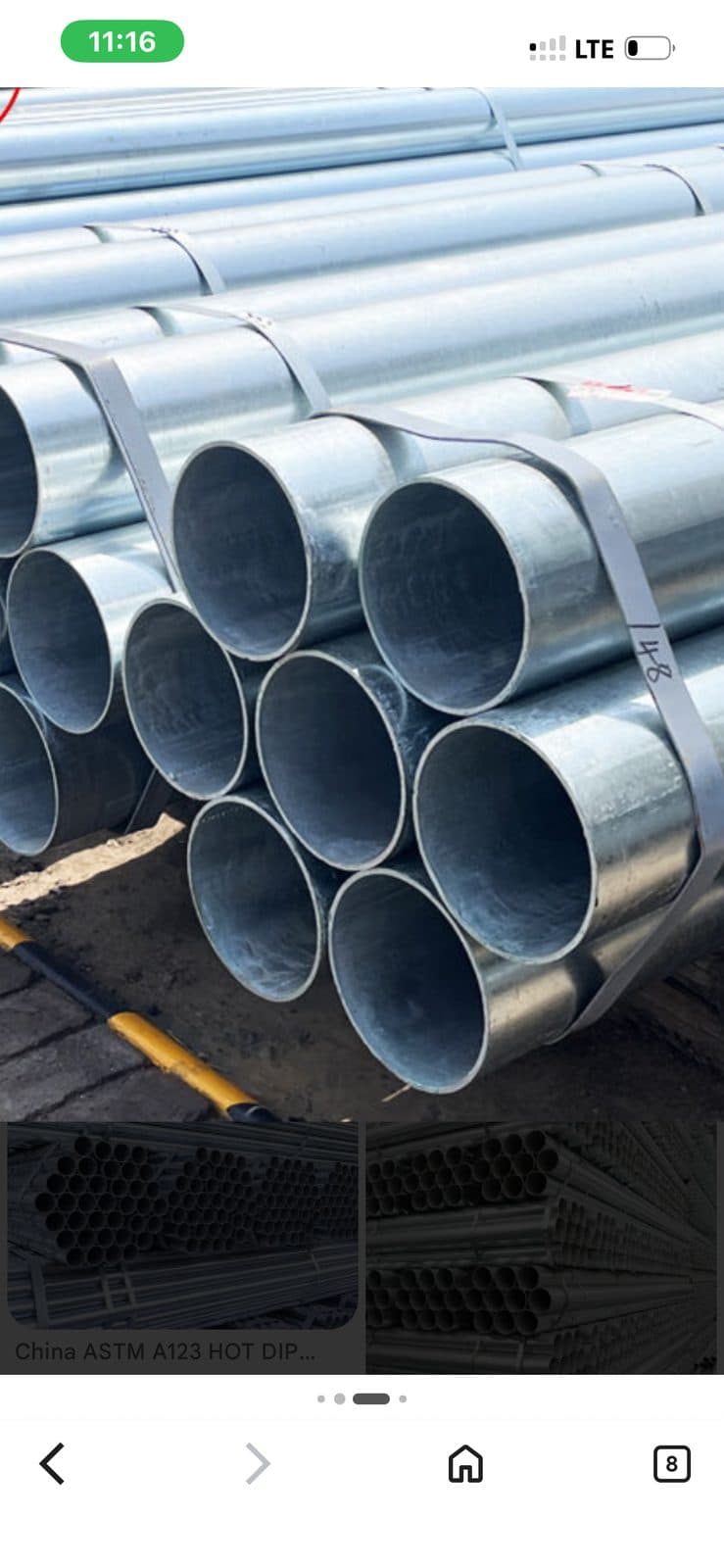 4x21 groove and slick galvanized sch 10 pipe