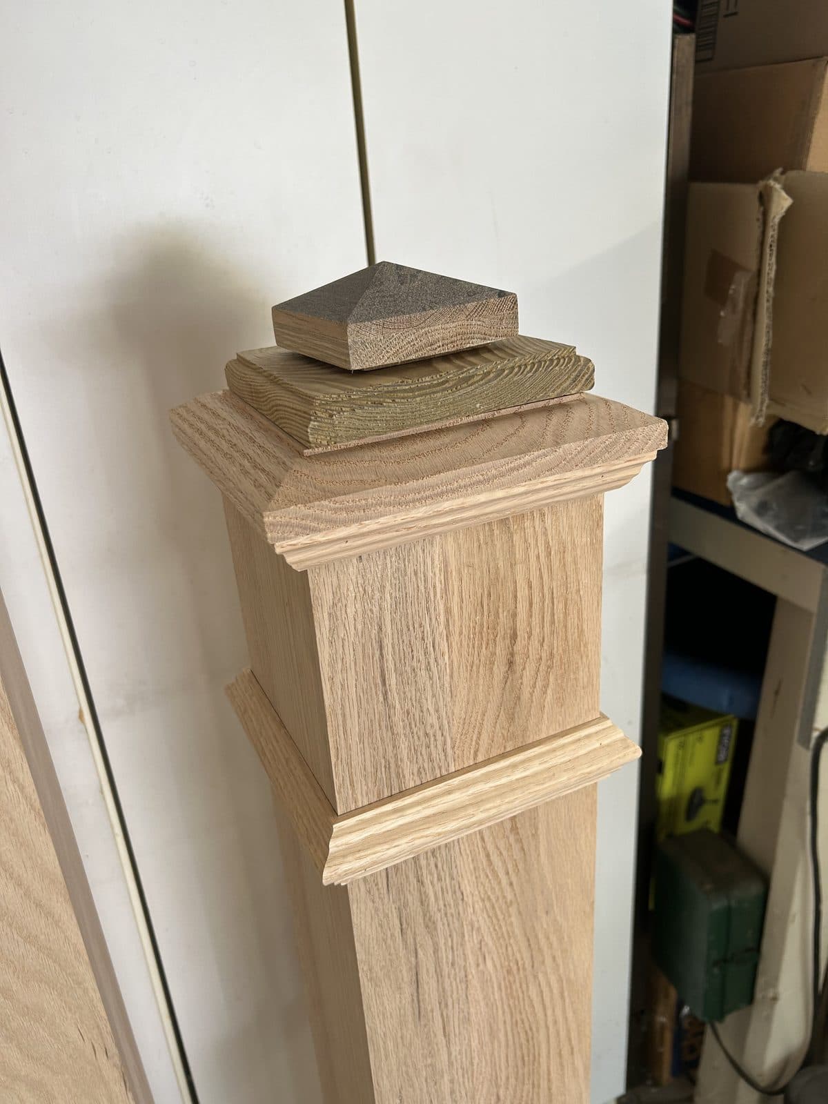 White oak newell posts and columns 2
