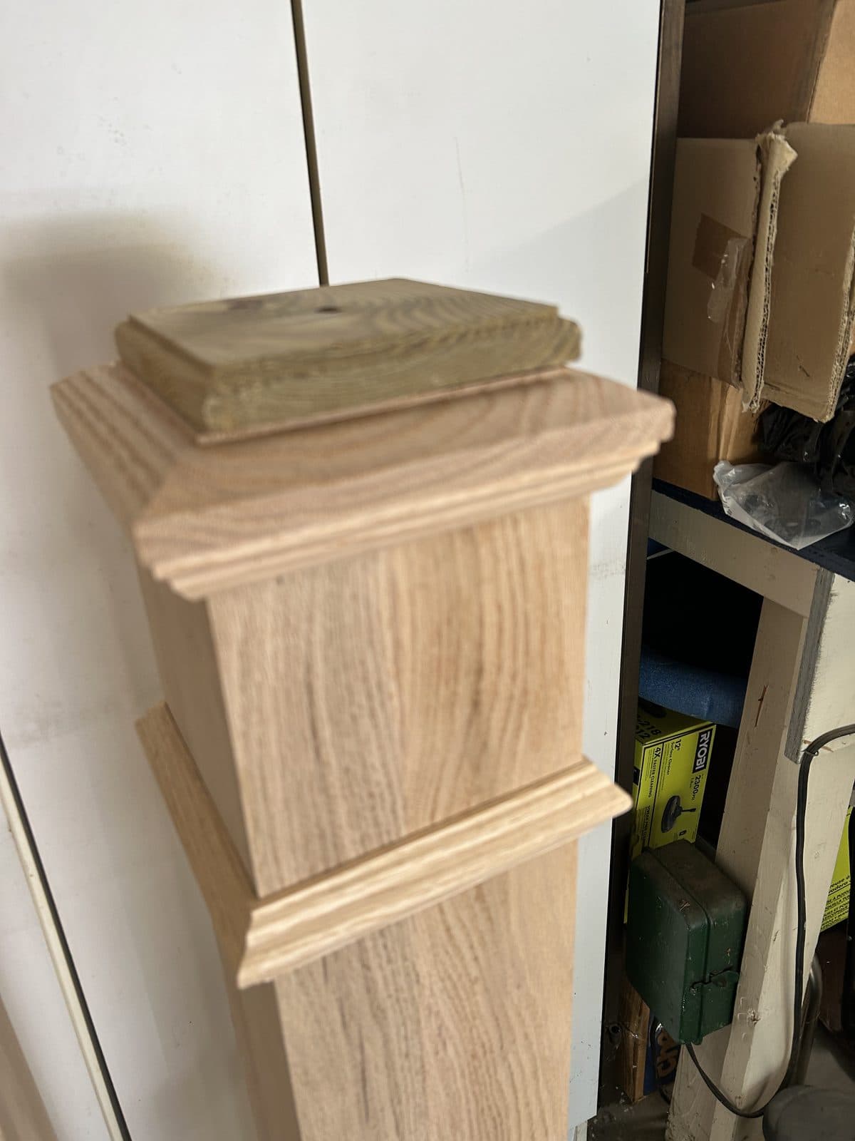 White oak newell posts and columns 6