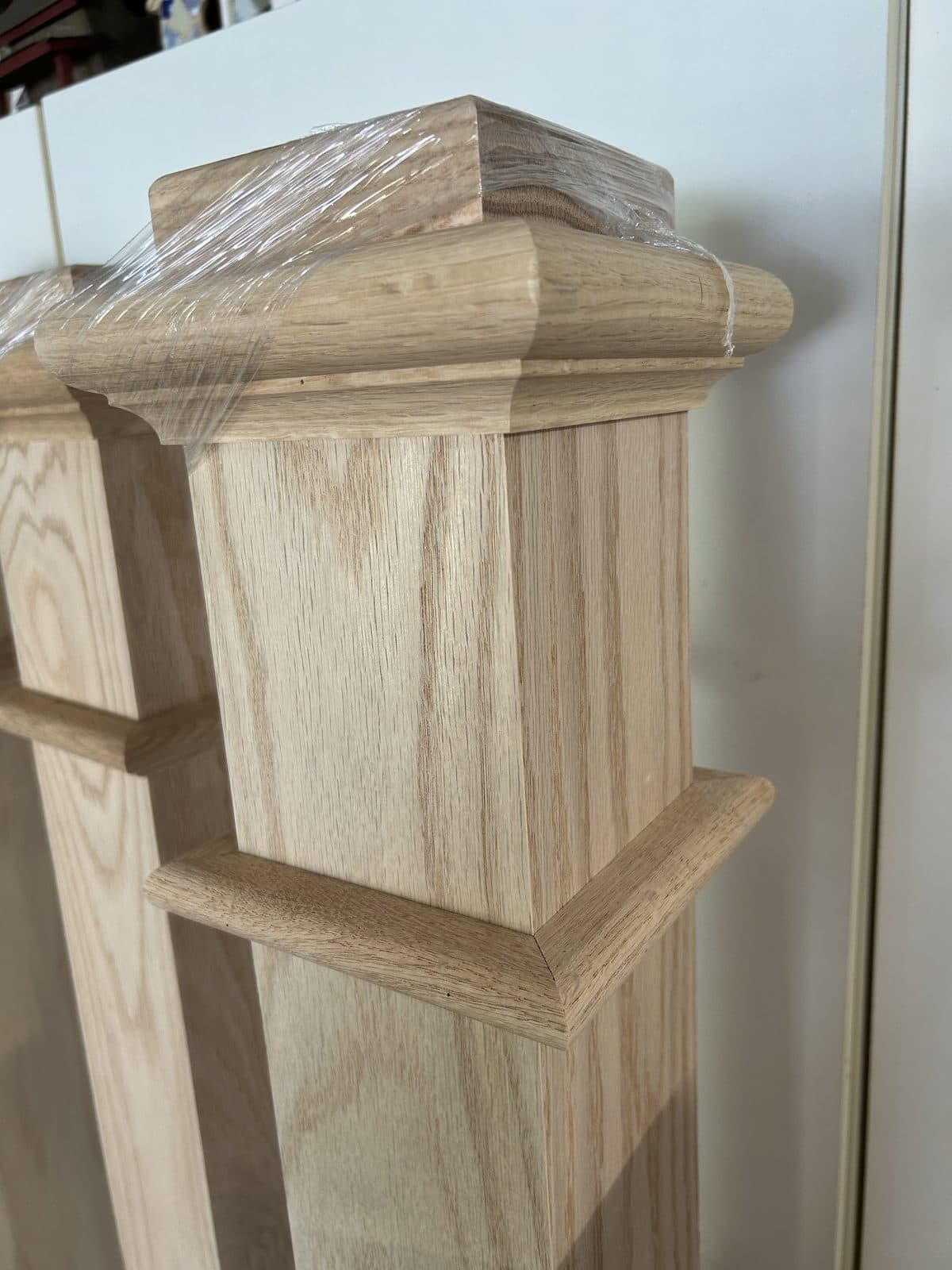 White oak newell posts and columns 5