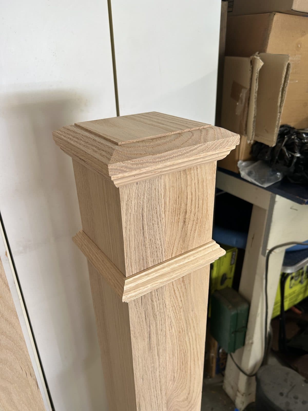 White oak newell posts and columns 4