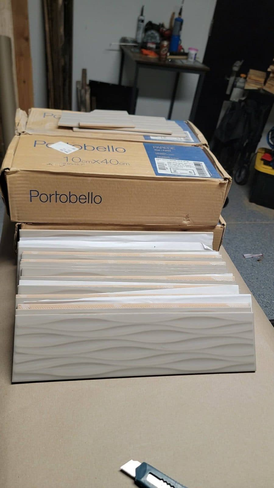 42 Sq Ft Portobello KREA Ripple Safari Tile – 5 Boxes – Designer 3D