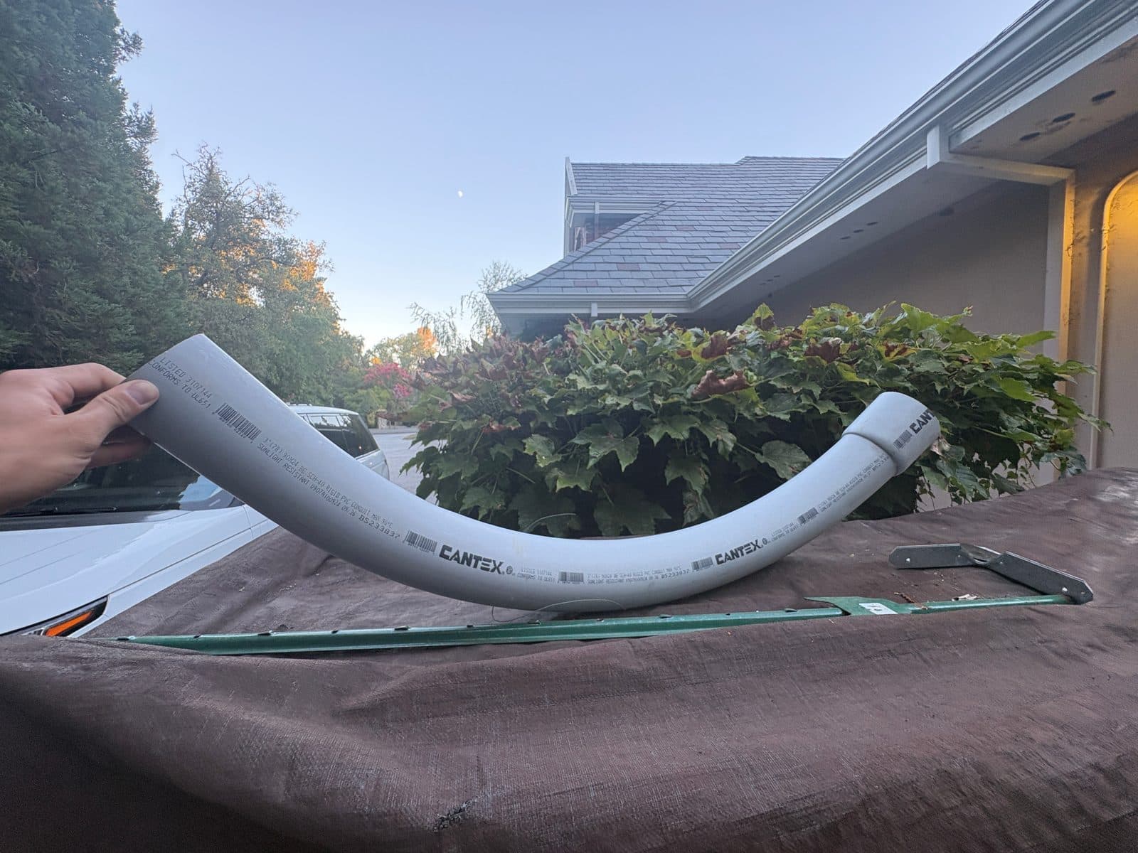 CANTEX 3” Schedule 40 PVC 90° Long Sweep Conduit Elbow – Bell End – New