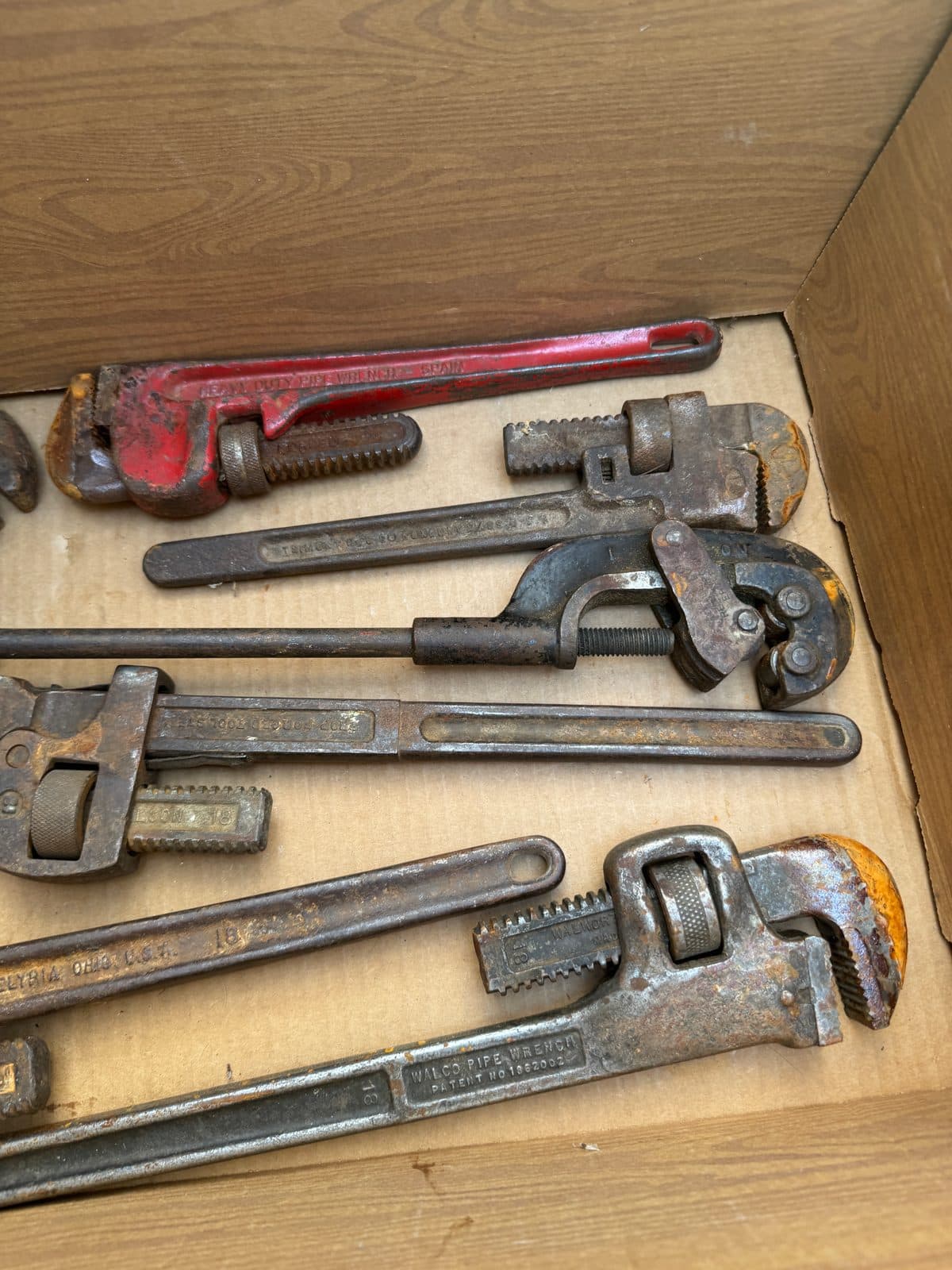 Vintage Pipe Wrench Lot — Stillson, Union, TRIMO, Ridgid & More