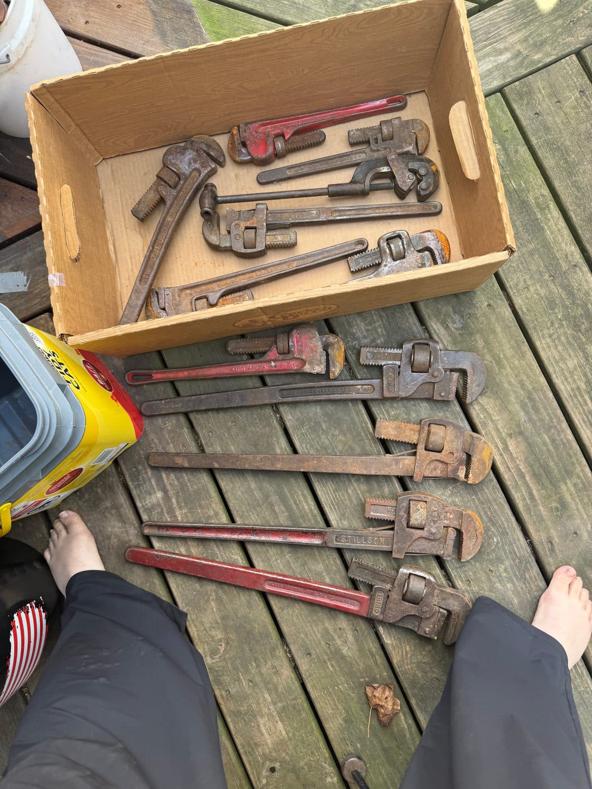 Vintage Pipe Wrench Lot — Stillson, Union, TRIMO, Ridgid & More 7