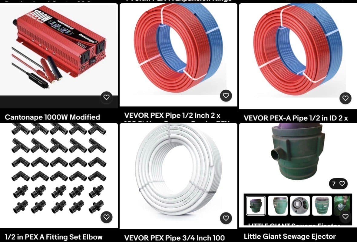 Plumbing and electrical bundle 2