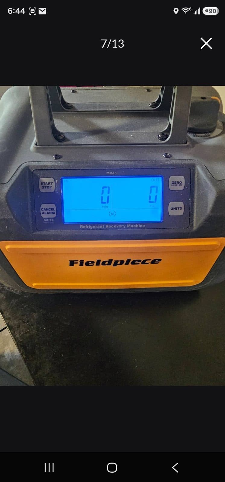 Hvac Fieldpiece MR45 Digital Recovery Machine