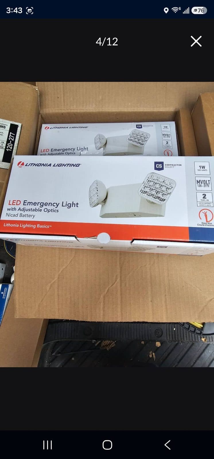 Led egress lights and Emergency ballast