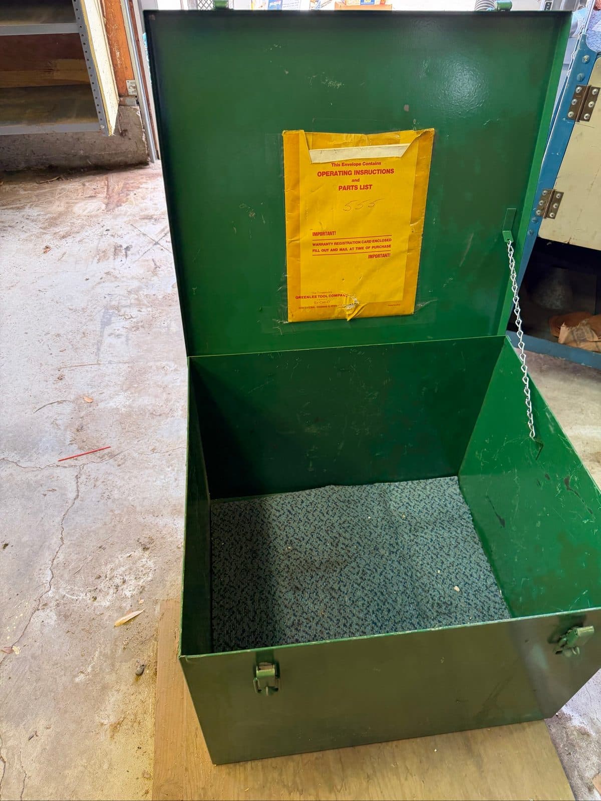 Greenlee 555 Electric Pipe Bender with Extra Shoes & Storage Box 5