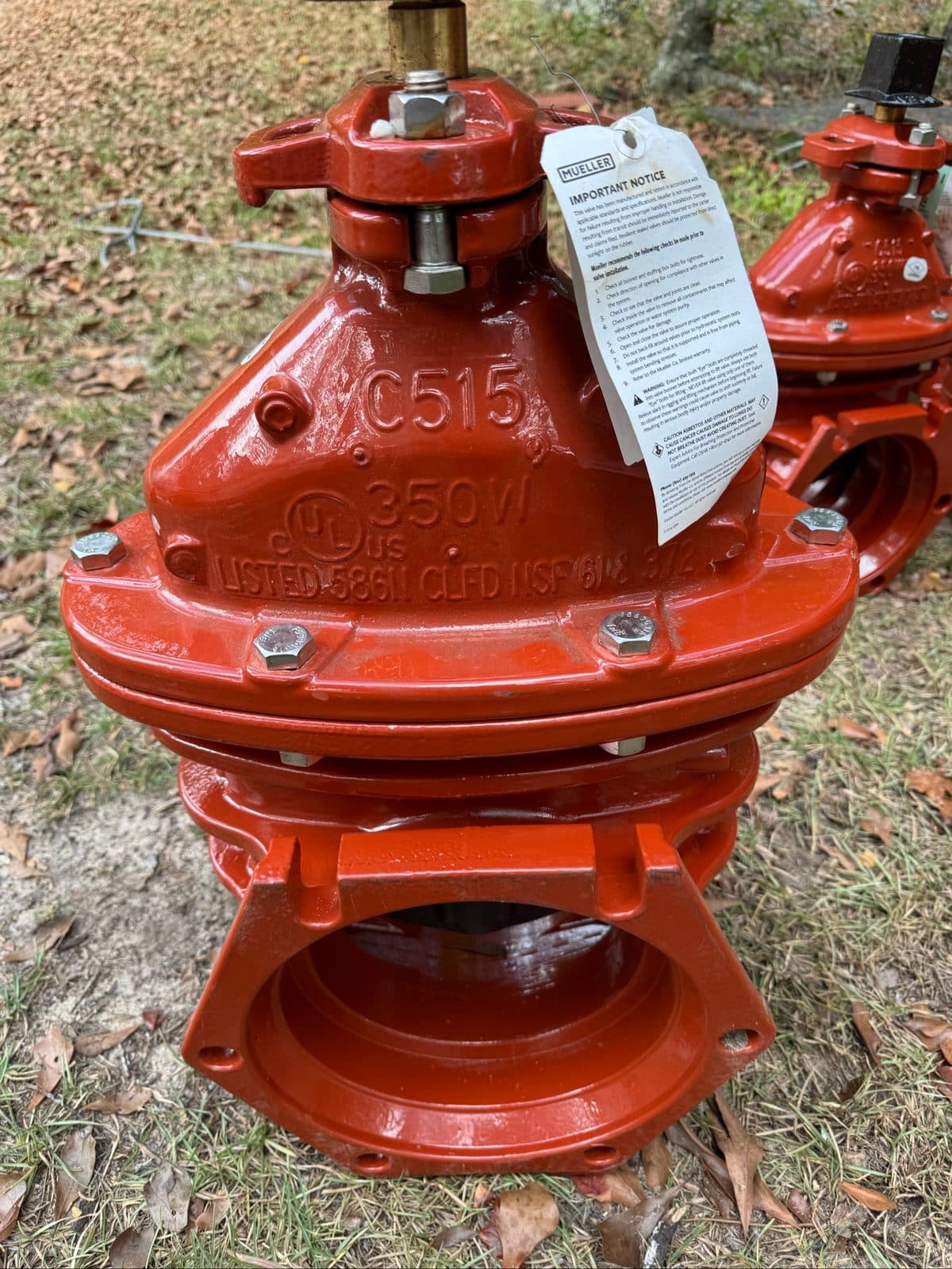 6”&8” mueller gate valves mj x mj 7