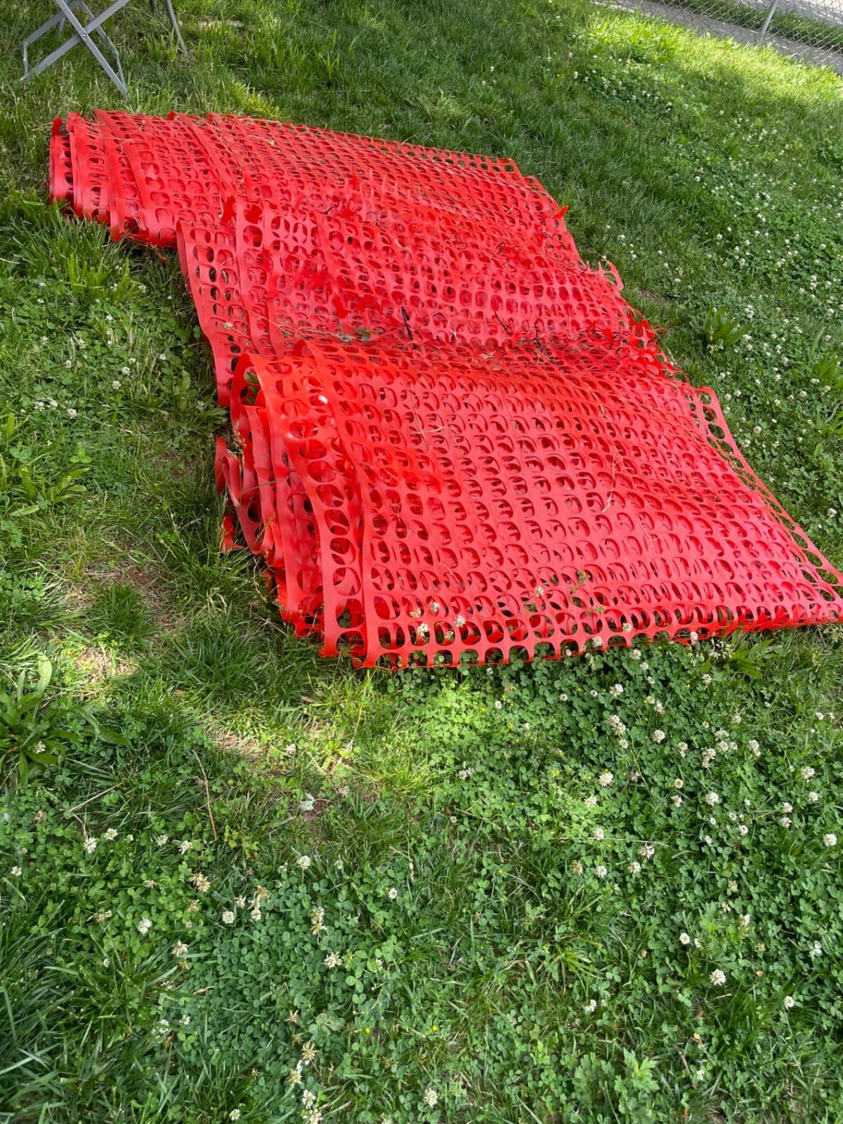 Orange Plastic Fence (YardGard)