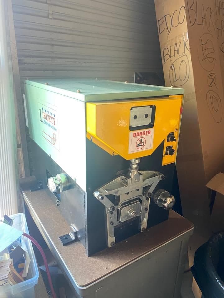 Electrical round and square elbow machine