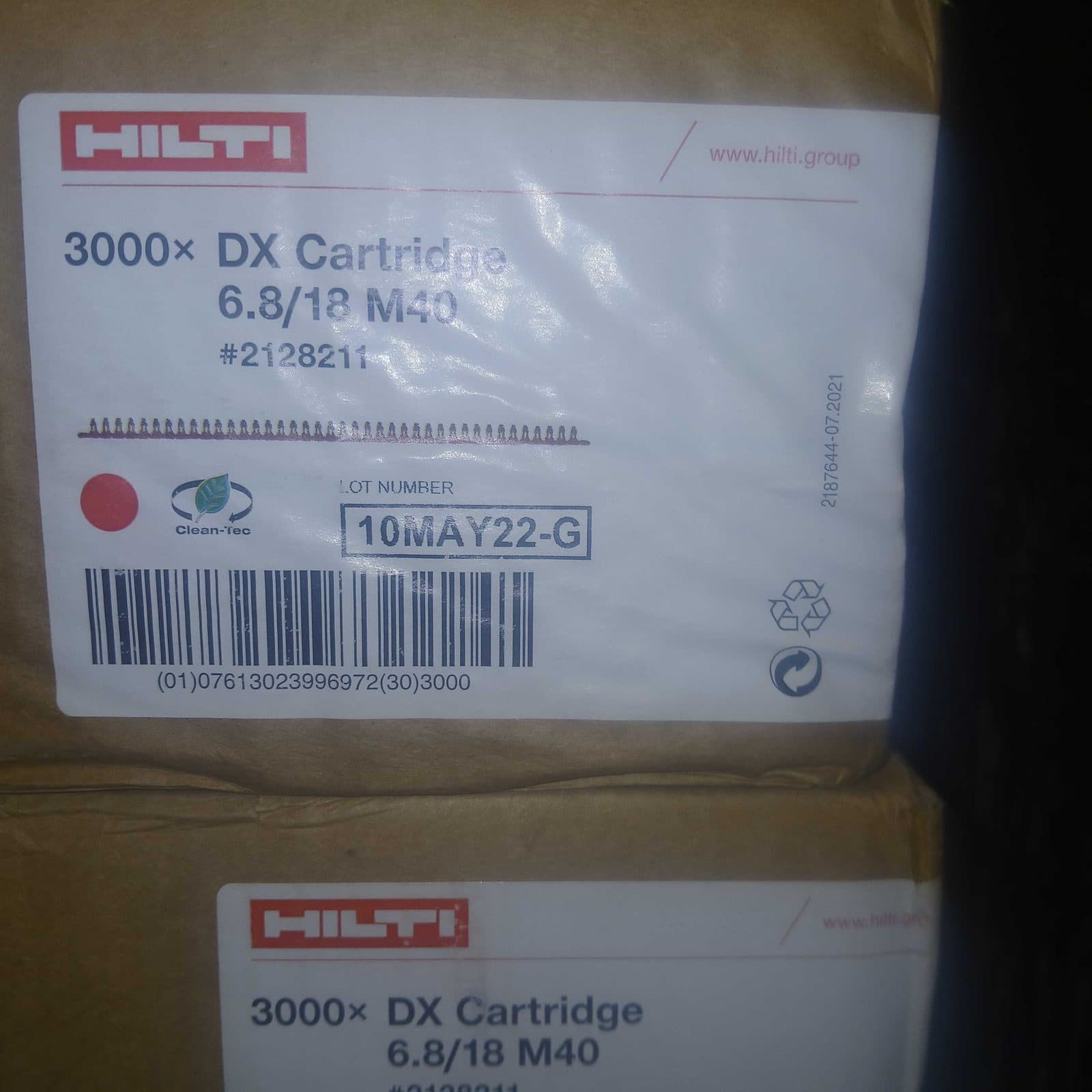 HILTI DX CARTRIDGE 6.8/18 M40