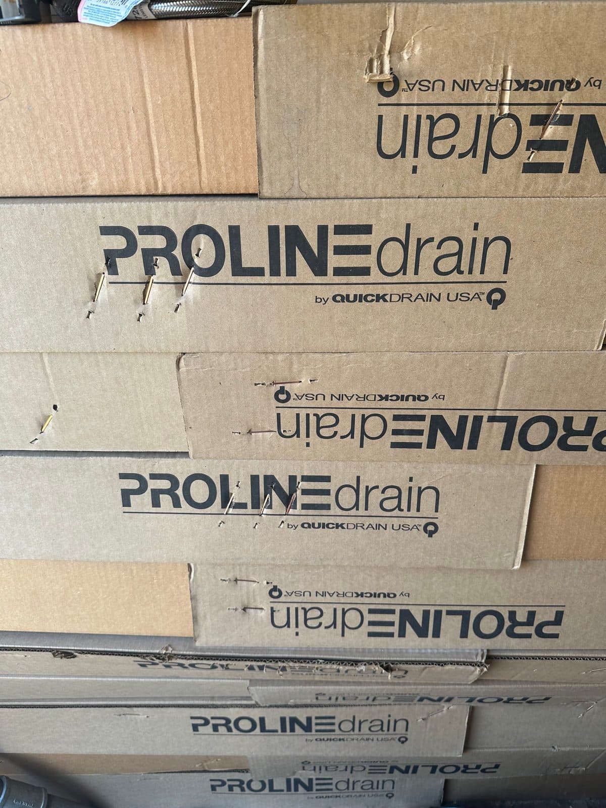 Strip drain for showers.