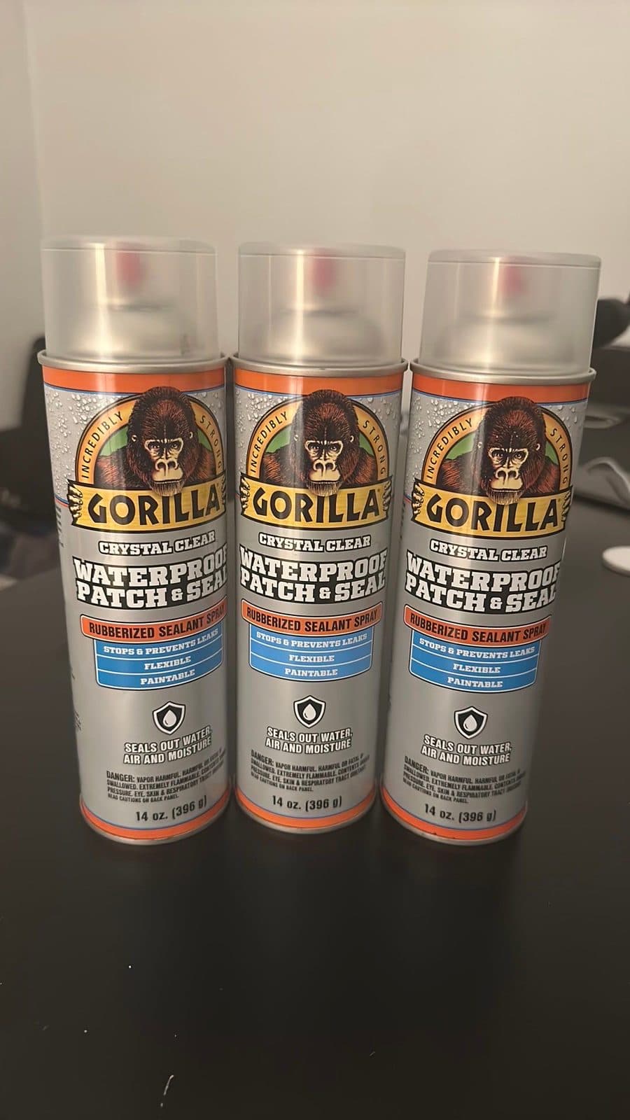 Gorilla Crystal Clear waterproof patch and seal
