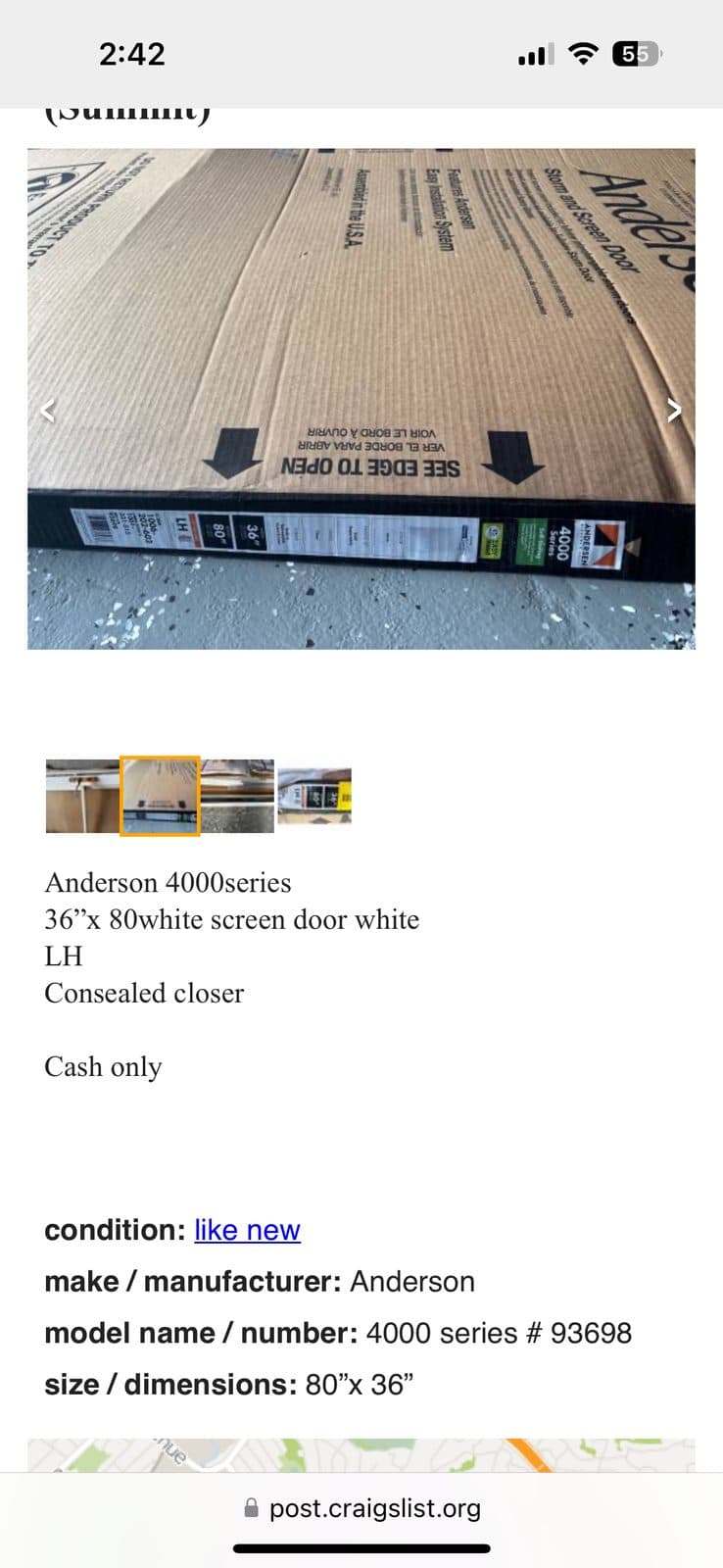 Anderson screen door