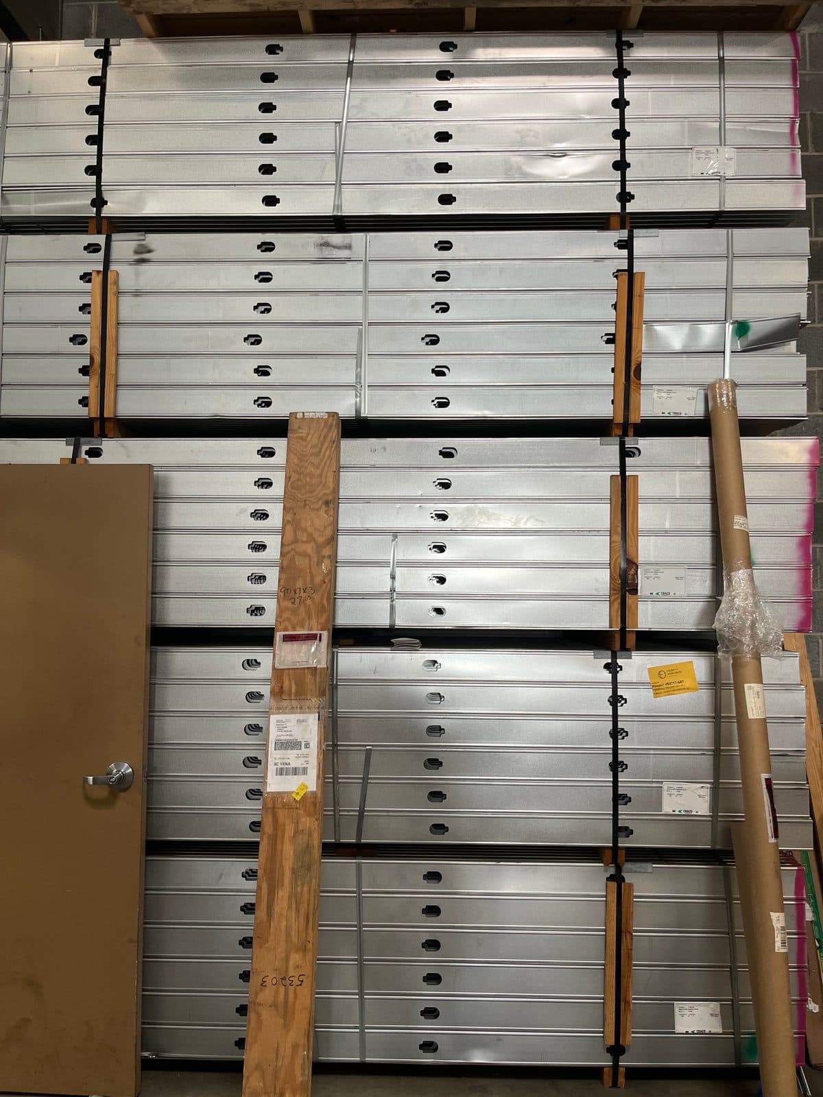 4” 20 gauge studs 10’ in length