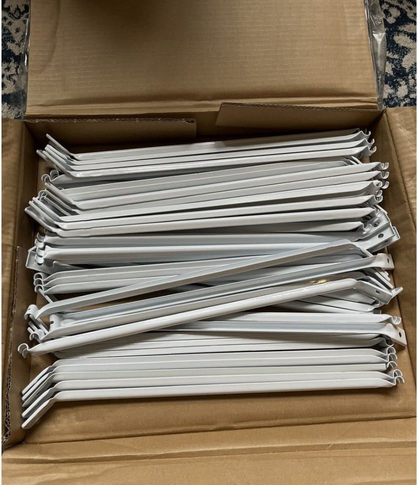 12” support brace box with 100 pieces