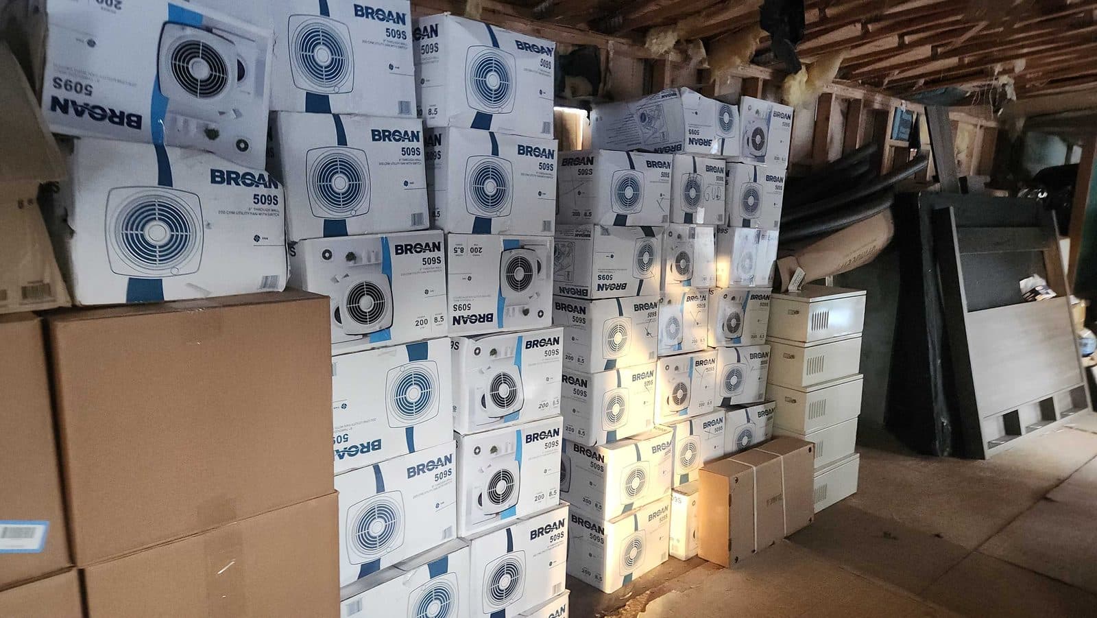 Braun 509S 8" through wall ventilation fan