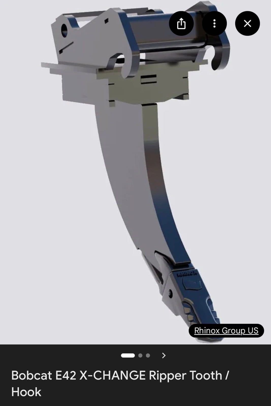 Bobcat ripper attachment fits E35,E45,E50,E55,E60