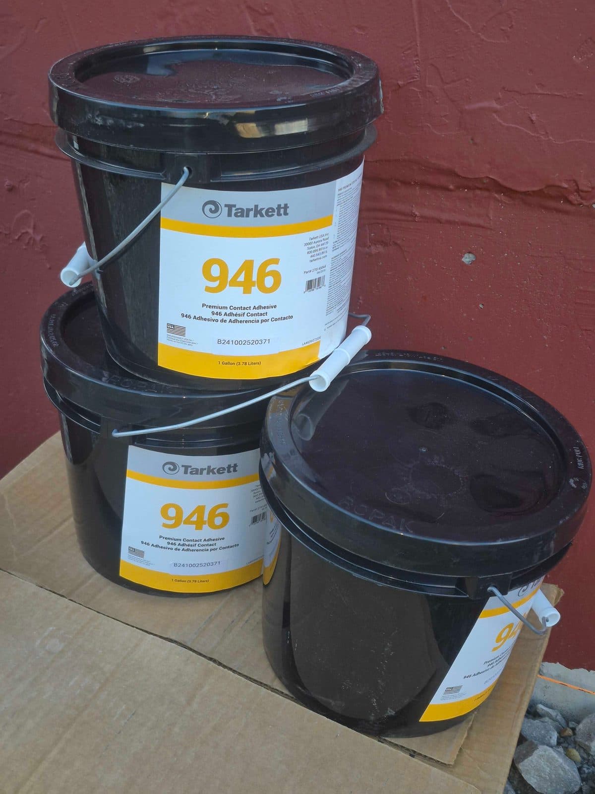 Tarkett premium contact adhesive 7 one gallon buckets