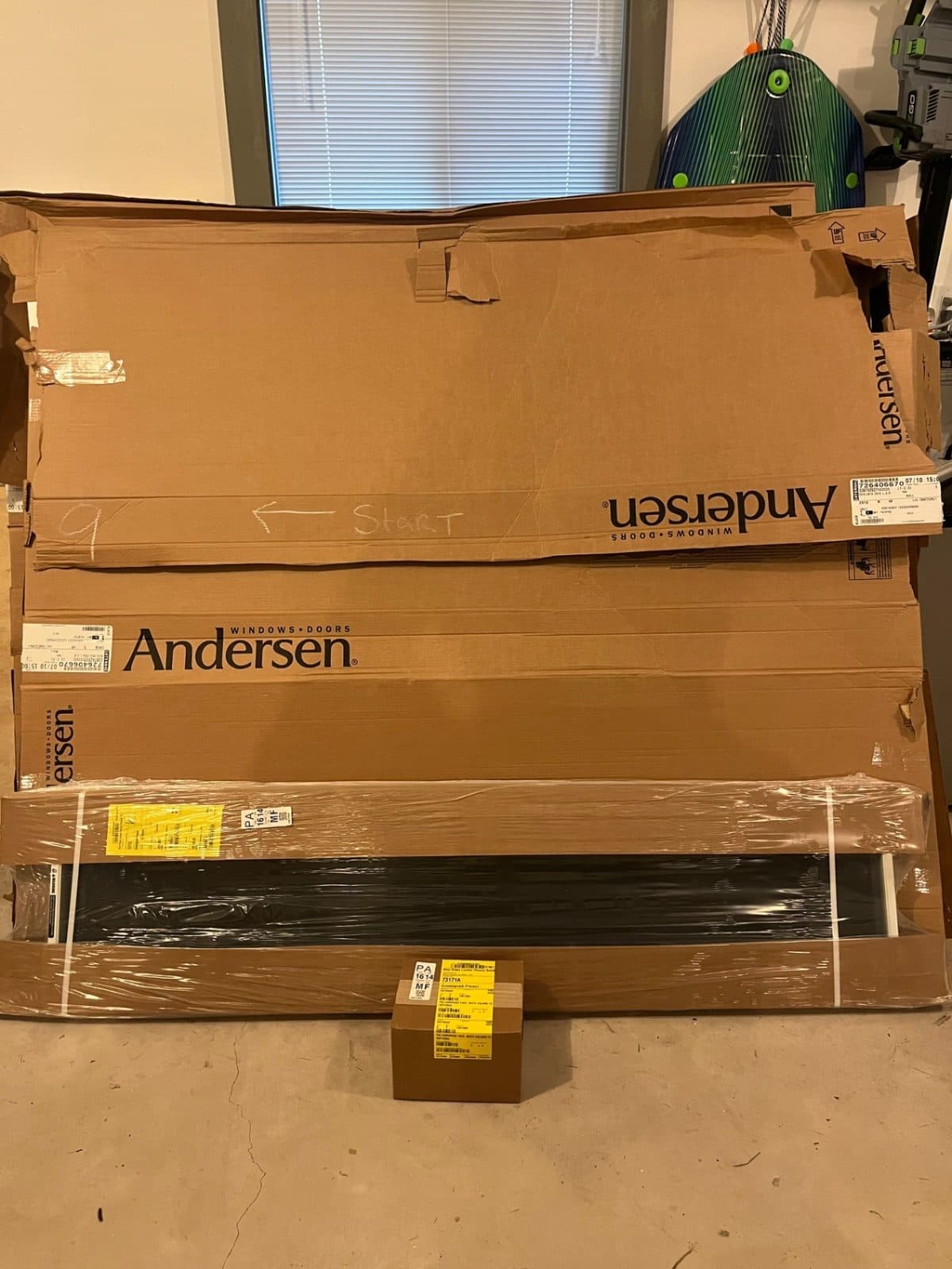 Brand new Andersen casement windows.