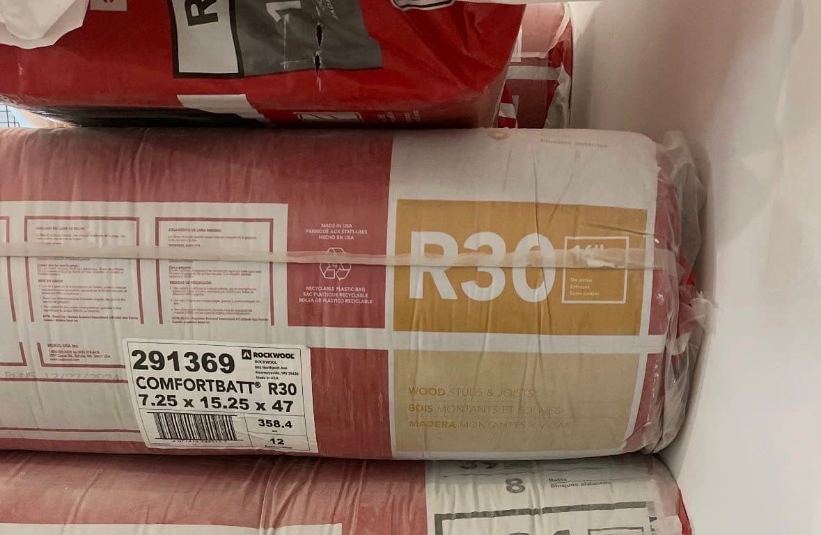 R30 RockWool Instullation