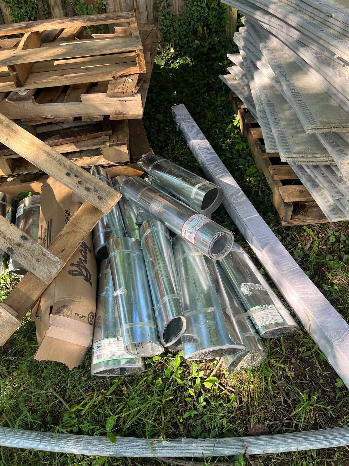 Galvanized flashing