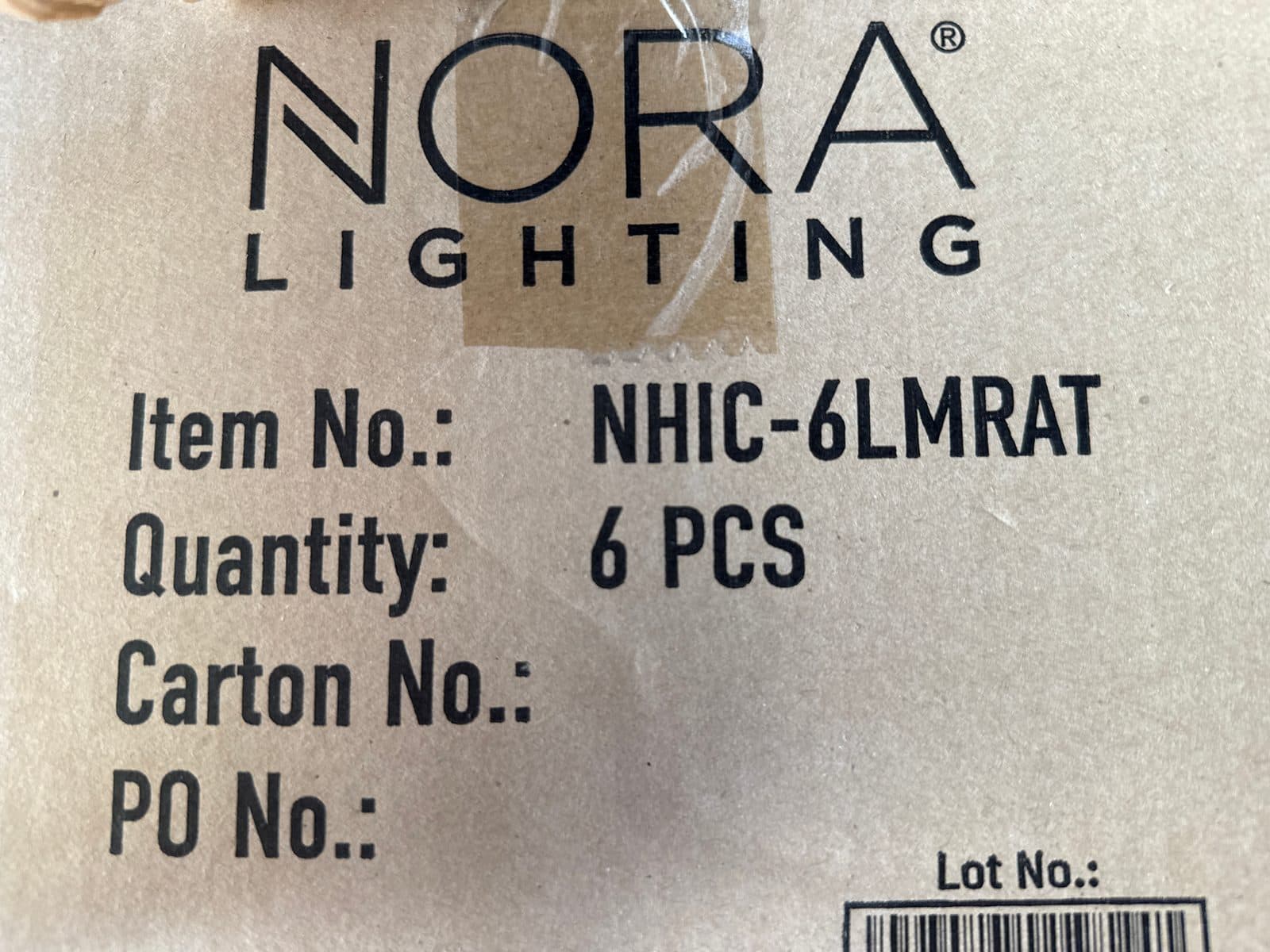 6" IC Air-Tight Remodel Recessed Downlight Housing