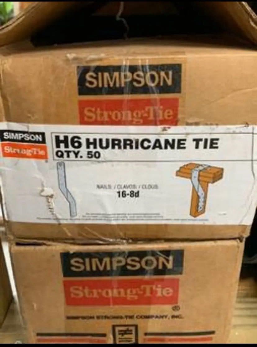 NEW Simpson Strong-Tie Hurricane ties H6