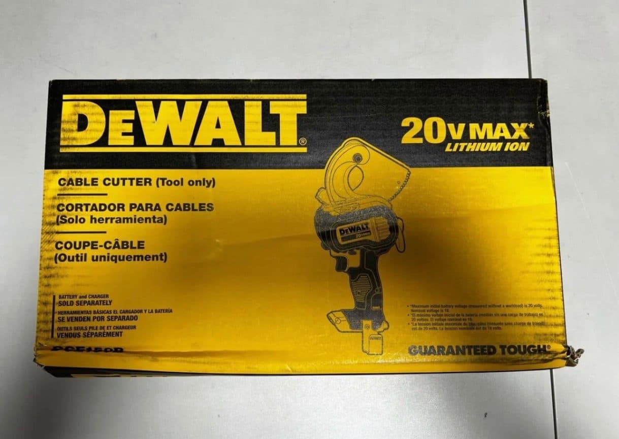 DEWALT 20V MAX Cable Cutter, Cordless Tool Only (DCE150B) New!!!