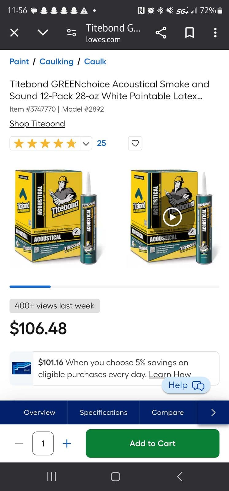 Titebond Acoustical Sealant