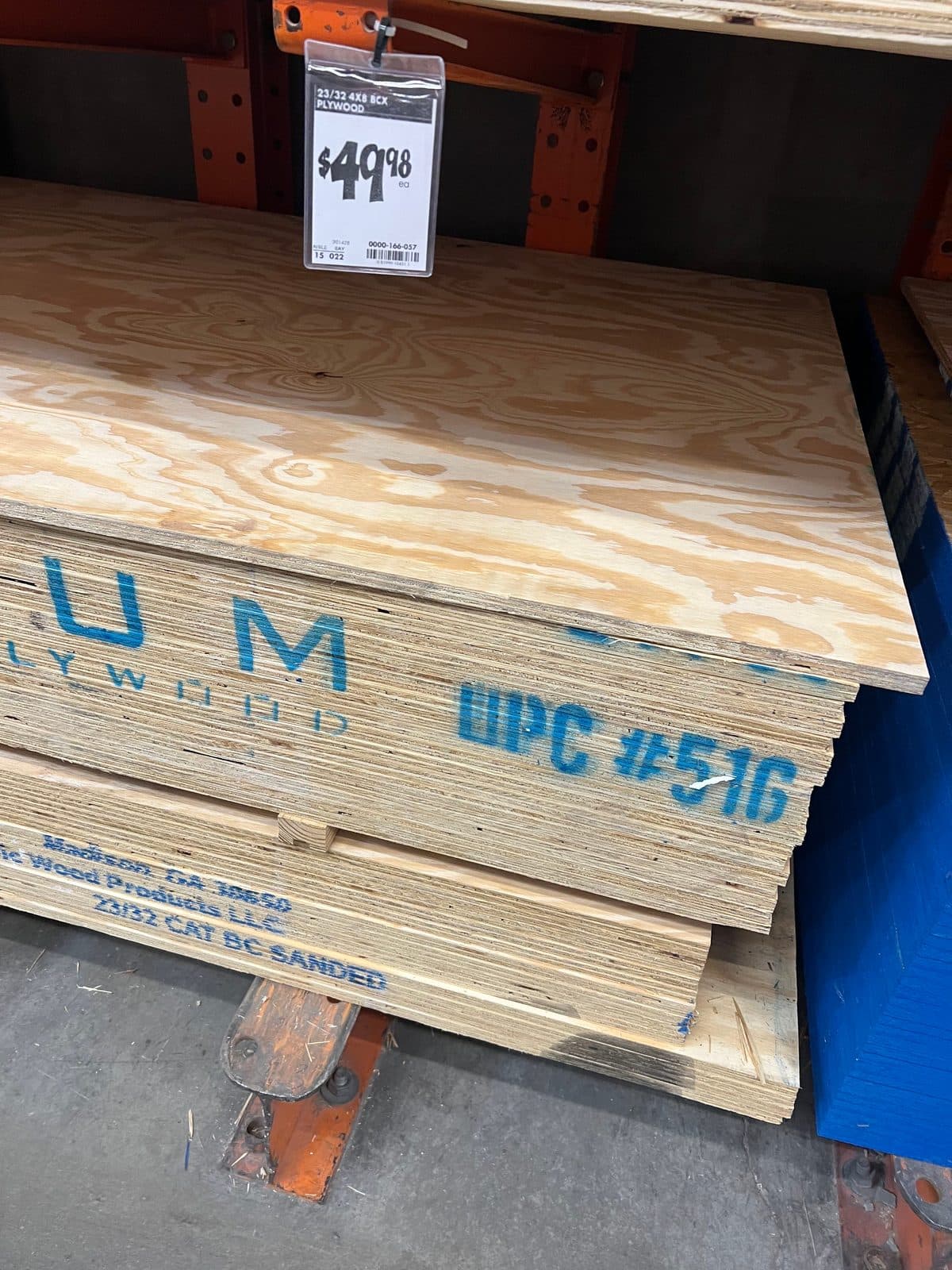 23/32 plywood