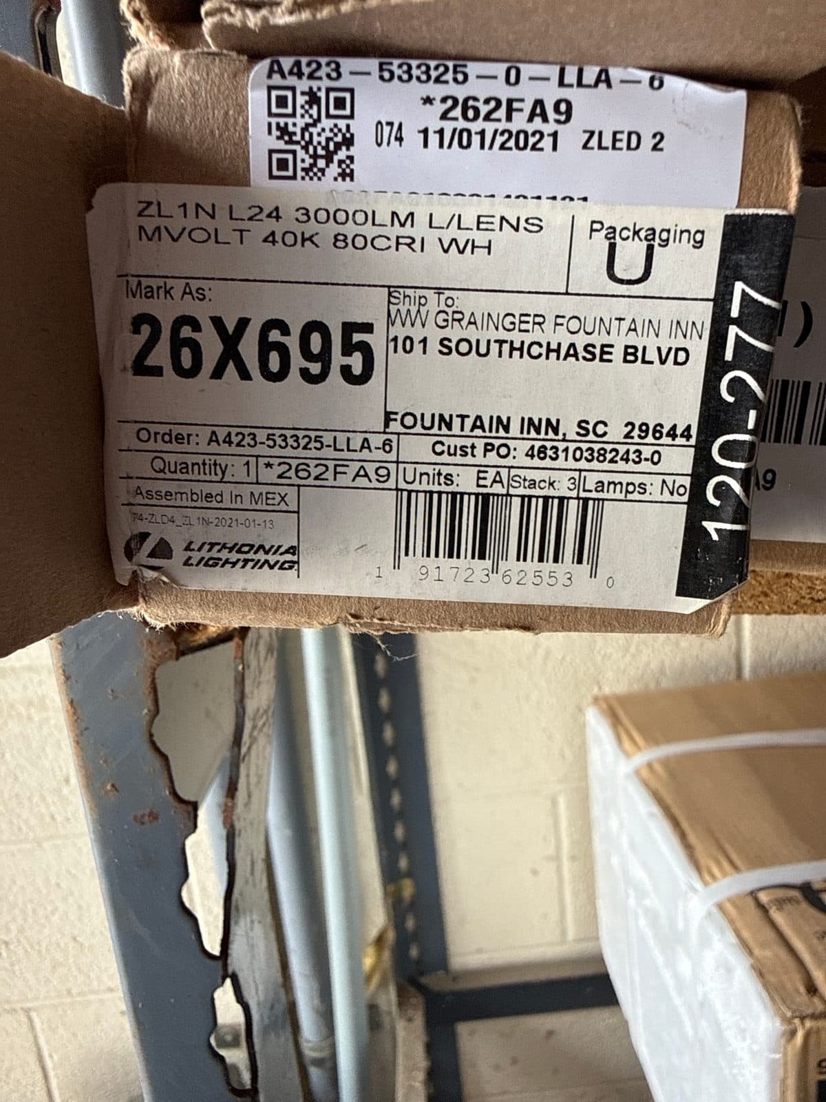 2-Foot Lensless Integrated LED Linear Strip Light (4000K, MVOLT)