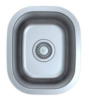 SMALL SINGLE BOWL STAINLESS STEEL KITCHEN SINK