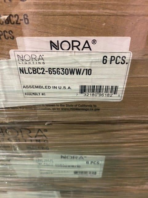 Nora Lighting Cobalt 6″ Reflectors – 120 Pieces (15 Boxes)