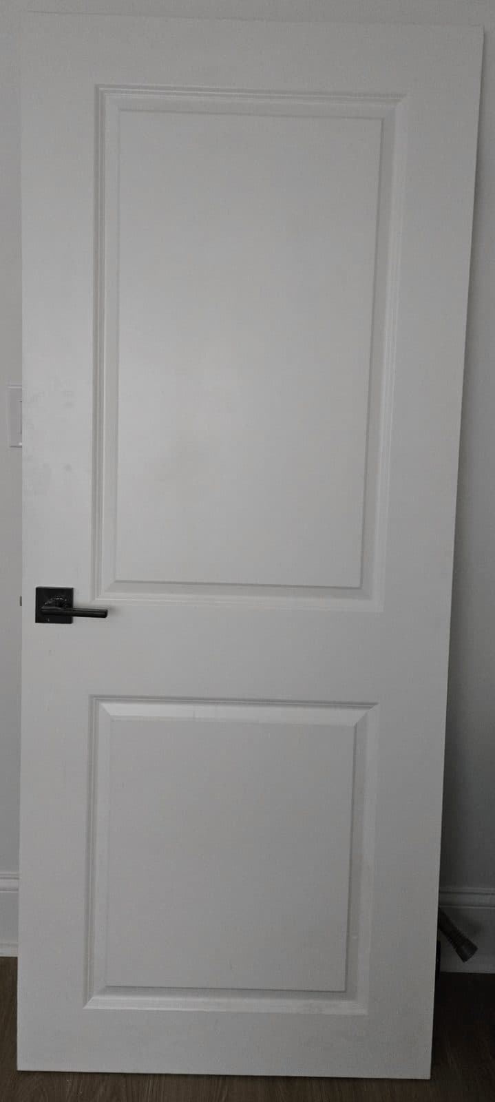 White solid core door
